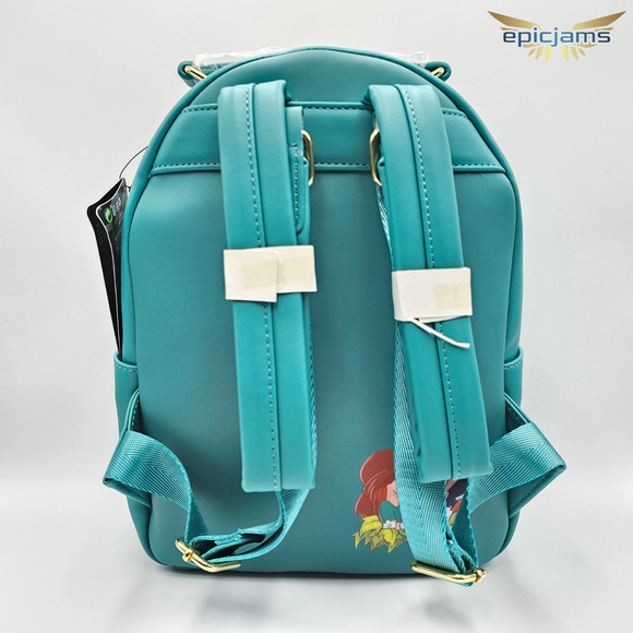 Loungefly Disney A Goofy Movie Roxanne & Max Kiss Mini Backpack Bag & Wallet Set - Picture 7 of 14